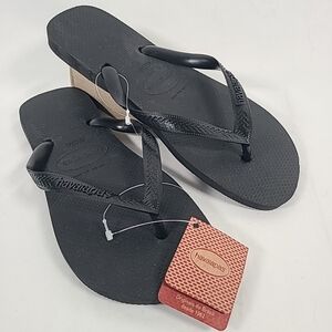 NWT Havaianas Flip Flops Black Men’s Sz US 13/14